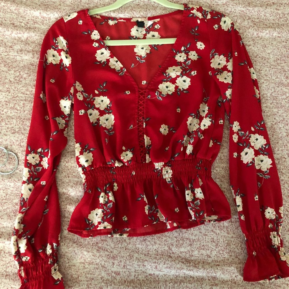 New H&M Floral Blouse/ Top